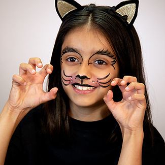 cat halloween makeup for kids